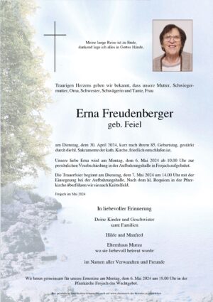 Portrait von Erna Freudenberger