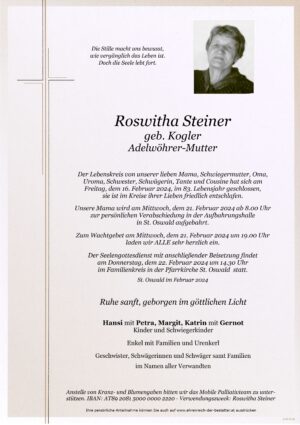 Portrait von Roswitha Steiner